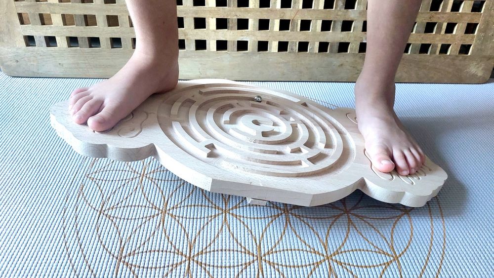 Jucărie de antrenament senzorial cu labirint, pentru copii, #MadeinRO