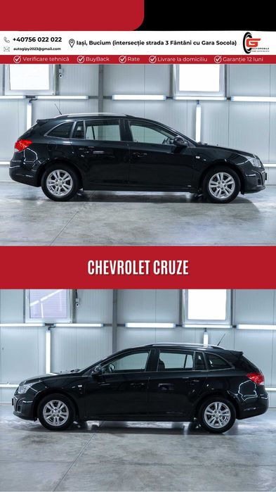 CHEVROLET CRUZE Fab2013 Diesel 1.7 CP131 Navi Jante Cameră Senzori Etc