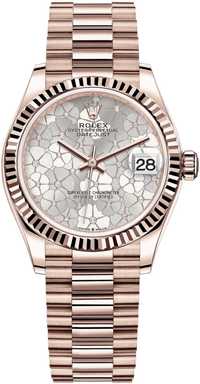 Часовник Rolex Datejust 31 Rose Gold Floral Diamond Dial