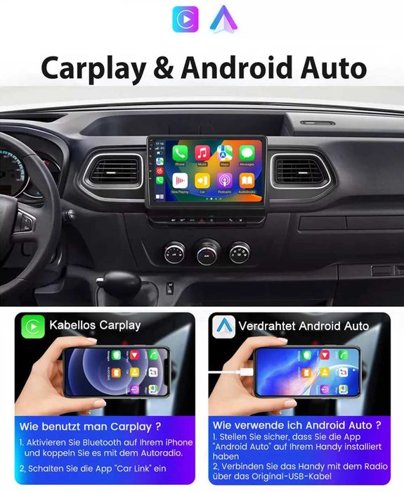 Мултимедия за Renault Master Opel Movano Nissan NV400 Android Навигаци