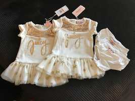 НОВИ Официални рокли бебе момиченце 3 бр. размери 74 и 86