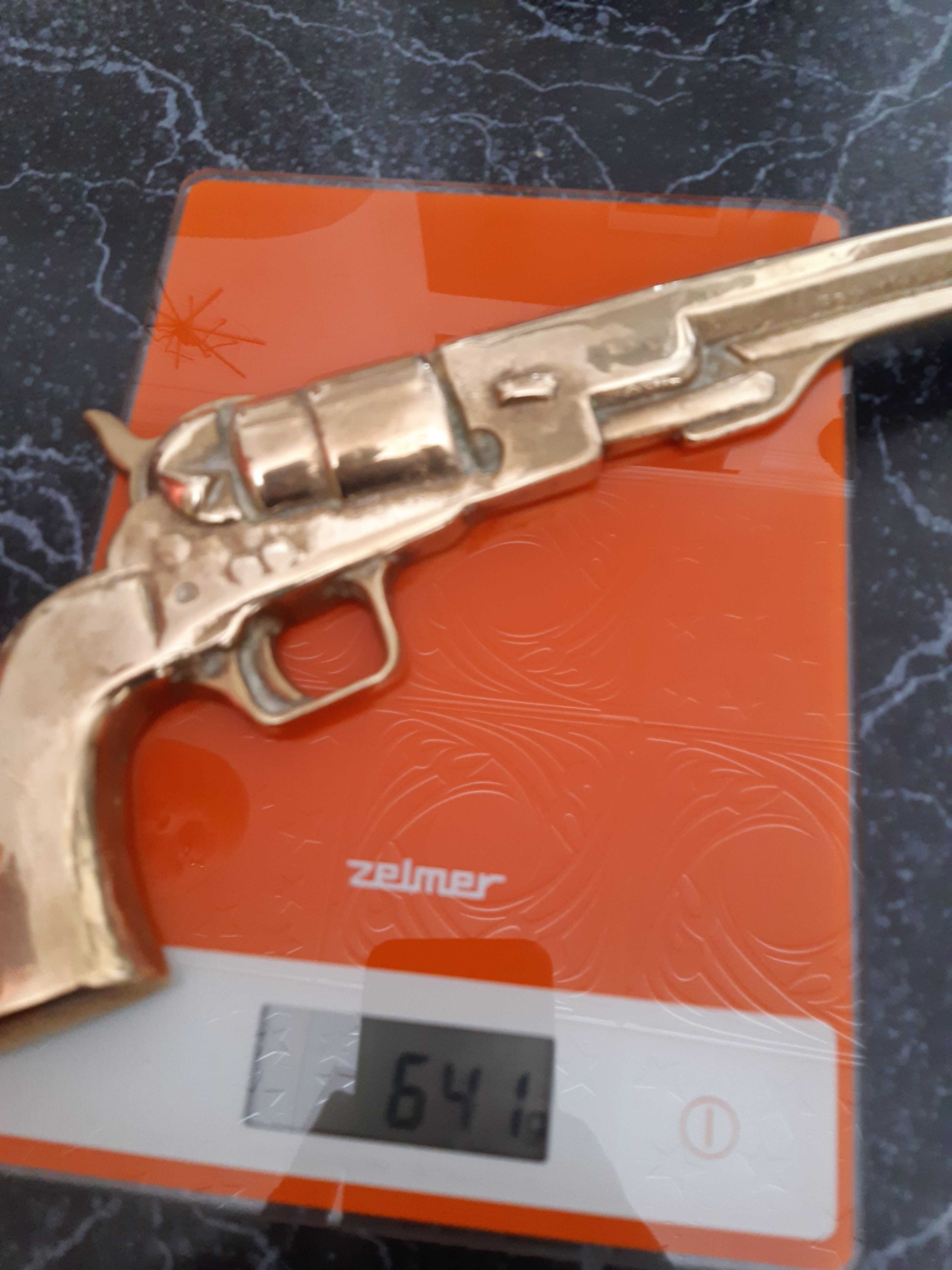 Ornament pistol din bronz, lungime 32cm