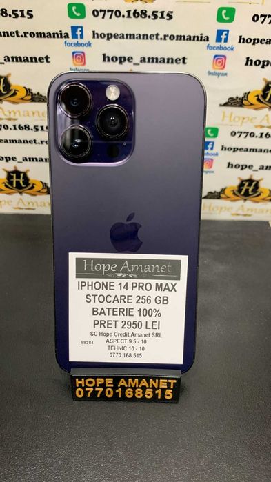 Hope Amanet P3 Iphone 14 Pro Max 256GB