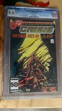 CRISIS ON INFINITE EARTHS #8 CGC 9.2 Death Of The Flash Barry Allen