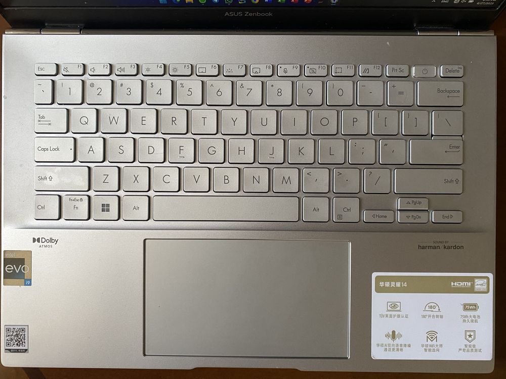 ASUS ZenBook x14 intel-i9-13900 DDR5