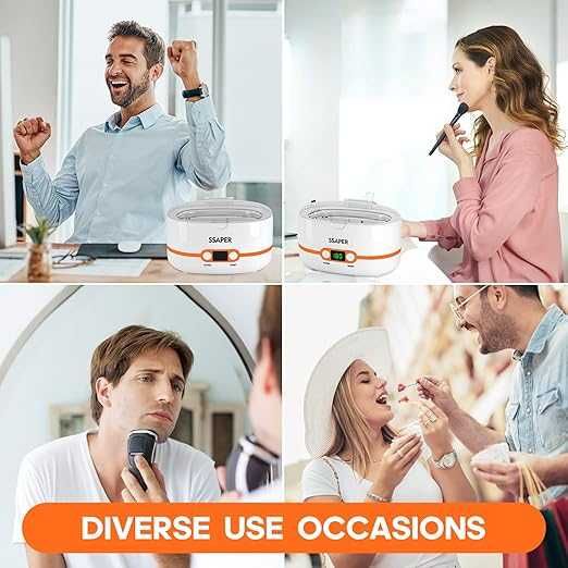 Ултразвукова почистваща машина за дома, очила, бижута, часовници и др.