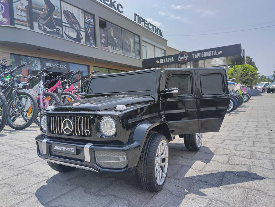 MERCEDES Акумулаторен джип AMG G63 мет. черен