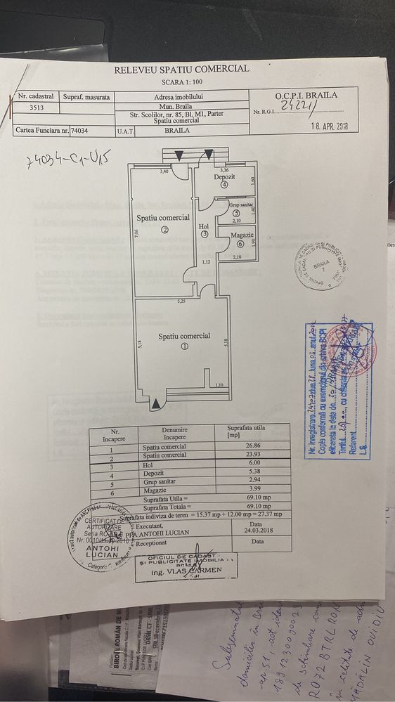 Spatiu comercial Scolilor(Microhala)