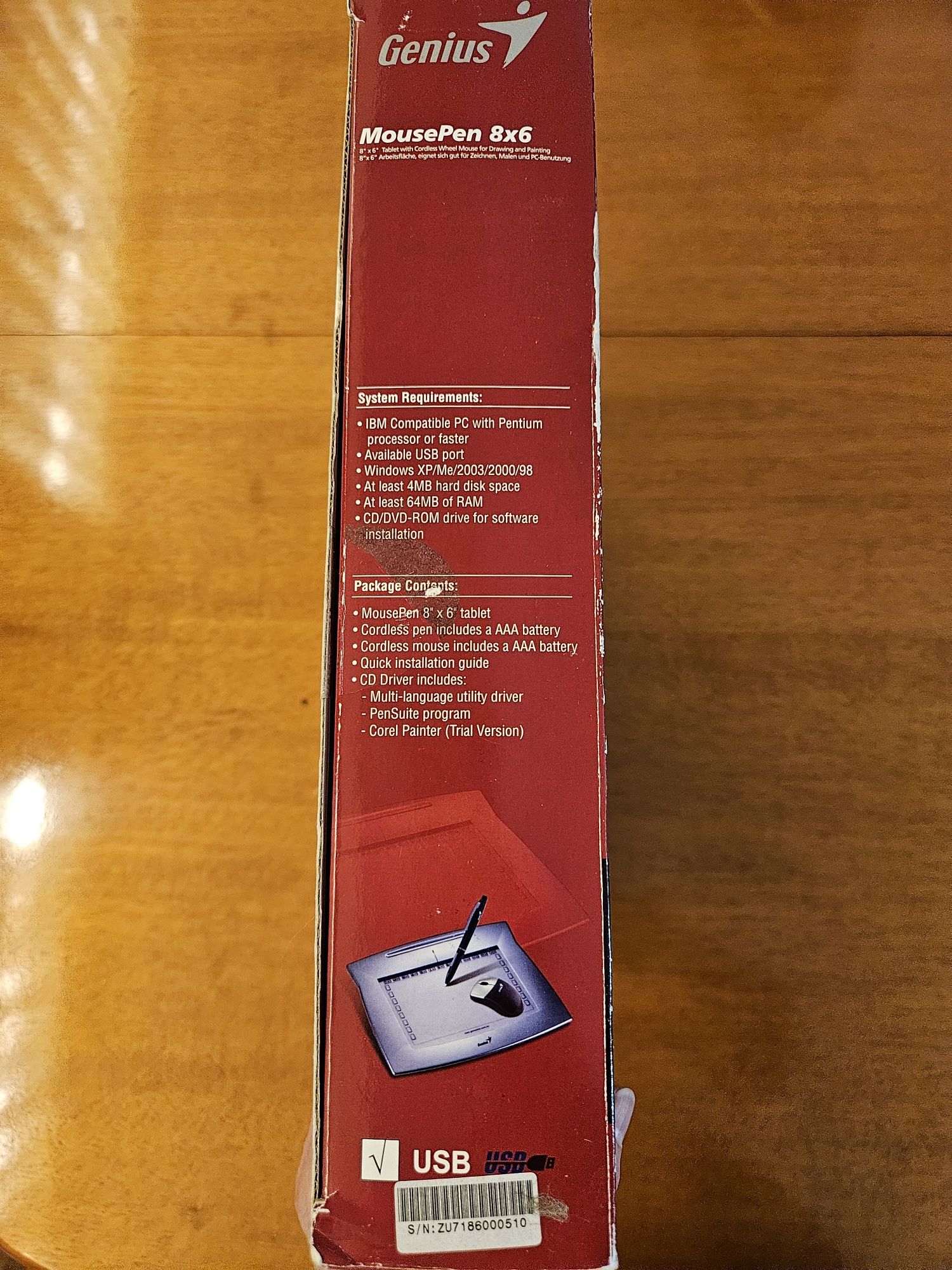 Таблет за графично рисуване   8"х6" Genius MousePen за дома и офиса