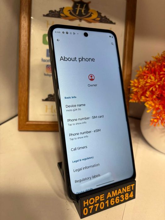 HOPE AMANET P2 - Moto G34 negru 128 GB/8 GB RAM