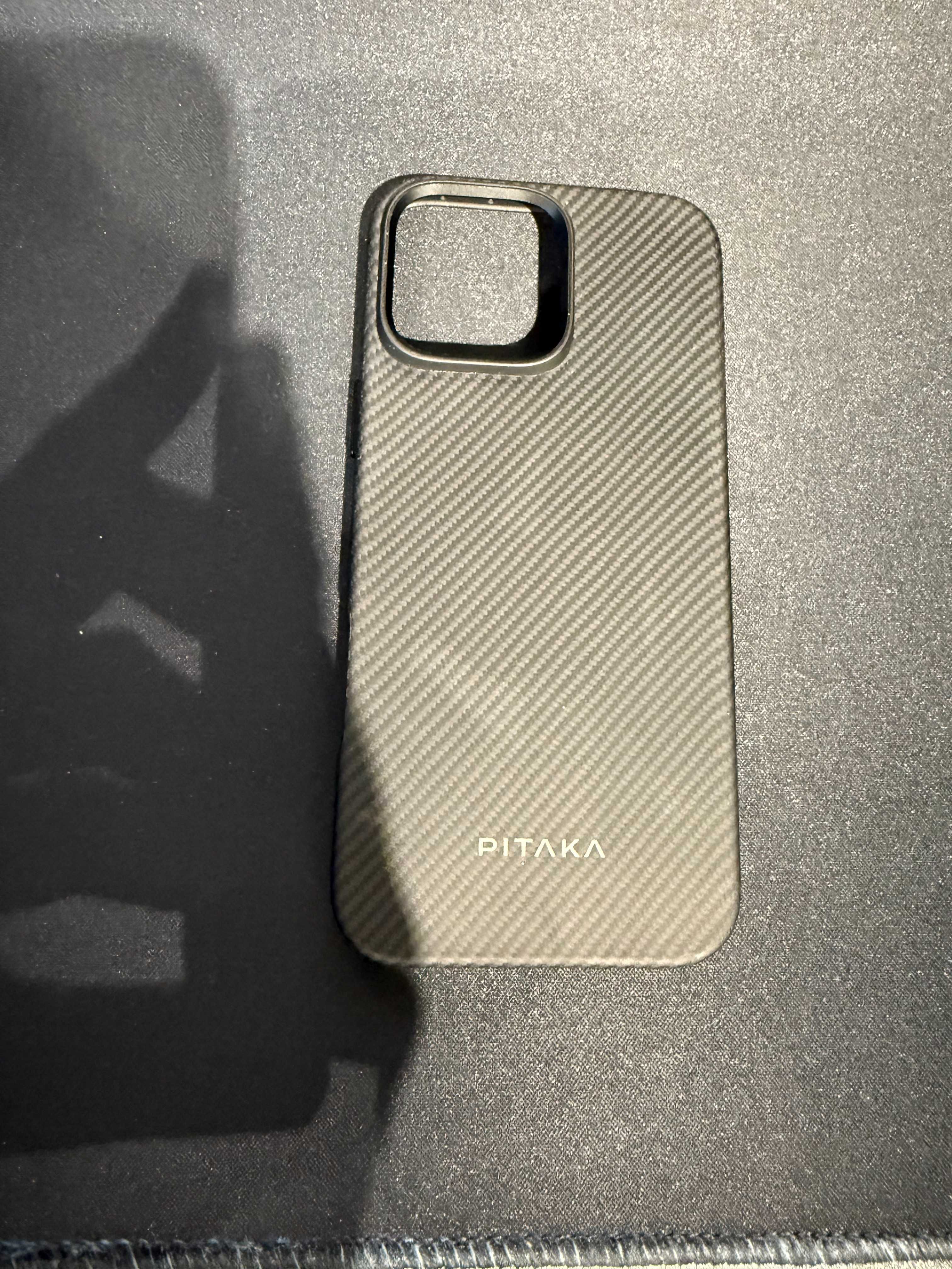 Husa/Carcasa PITAKA Military Grade pentru iPhone 16 Pro Max Black/Grey