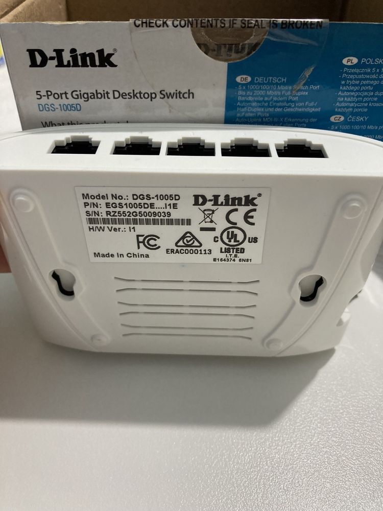 Port/ switch DLink DGS 1005d