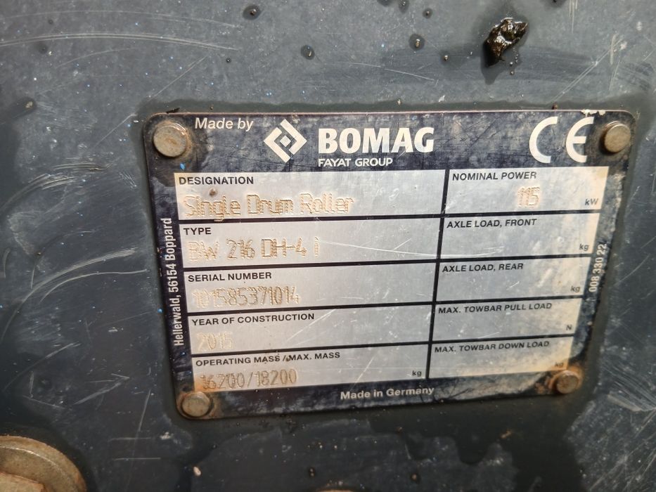 Vand cilindru campactor bomag BW216HD-4