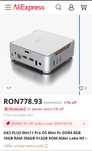 Sigilat Mini desktop pc Nipogi GK3 Plus Win11Pro iN95 8Gb Ram 256Gb