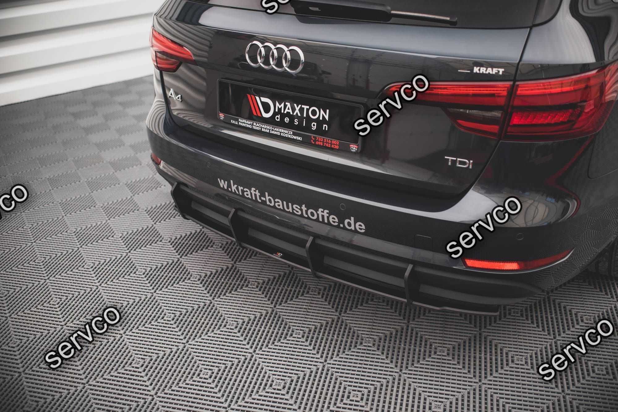 Difuzor bara spate Audi A4 B9 Avant 2015-2019 v10 - Maxton Design