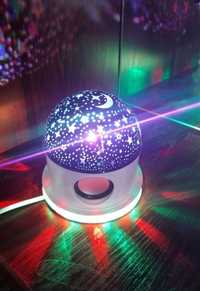 Ночник проектор звездного неба круглый Led Диско шар RGB Star Master
