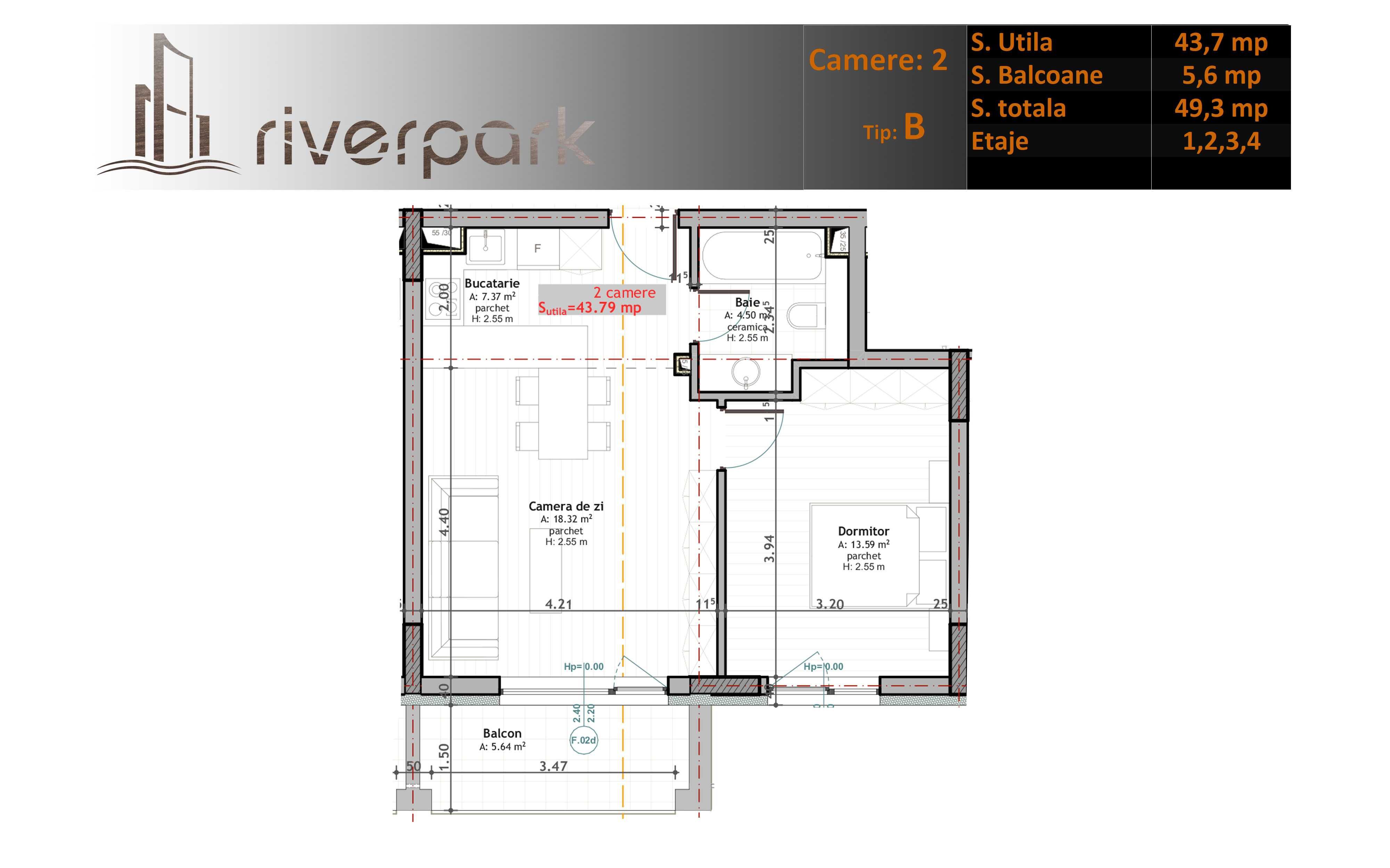 River Park: Apartament NOU 2 camere, Ansamblu Reghin