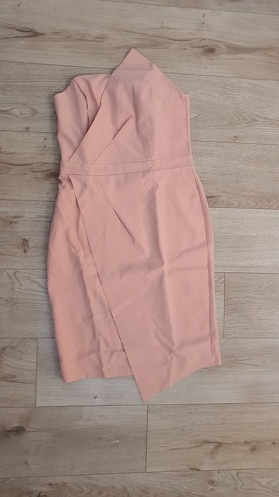 Rochie roz pudra fara bretele - marimea L