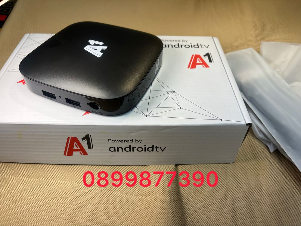 Tv box A1 android чисто нов андроид бокс