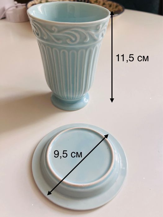 Чайная пара, подарочная, керамика (чашка и блюдце)