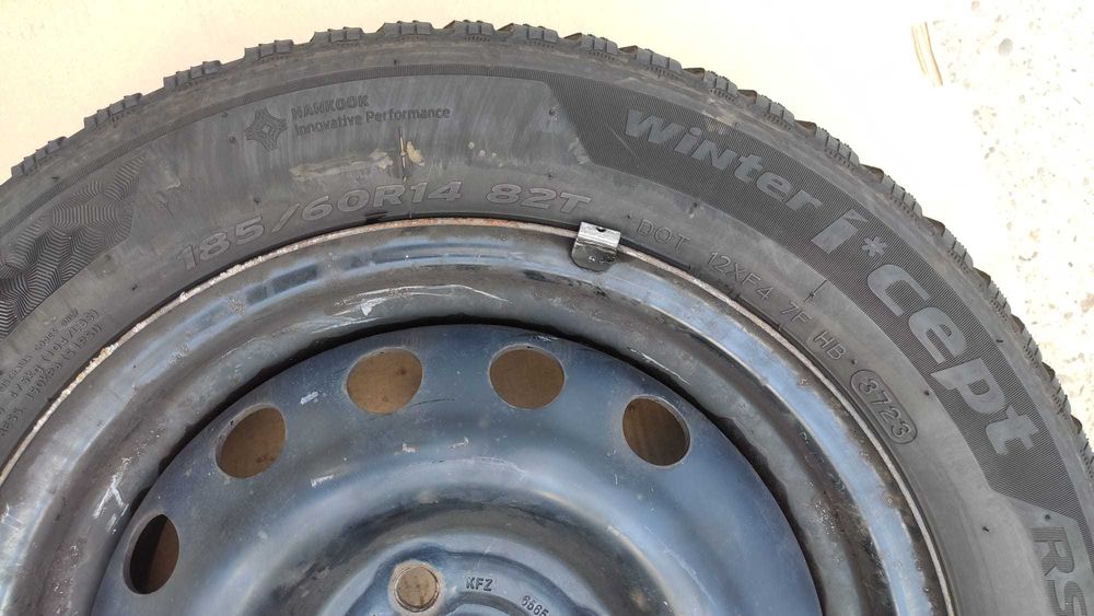 Anvelope iarna hankook Winter i*cept RS3 185 60 r14 2023 cu jante oțel