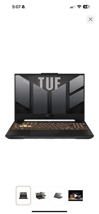 Ноутбук ASUS TUF Gaming F15 15.6” (32 Гб ОЗУ)