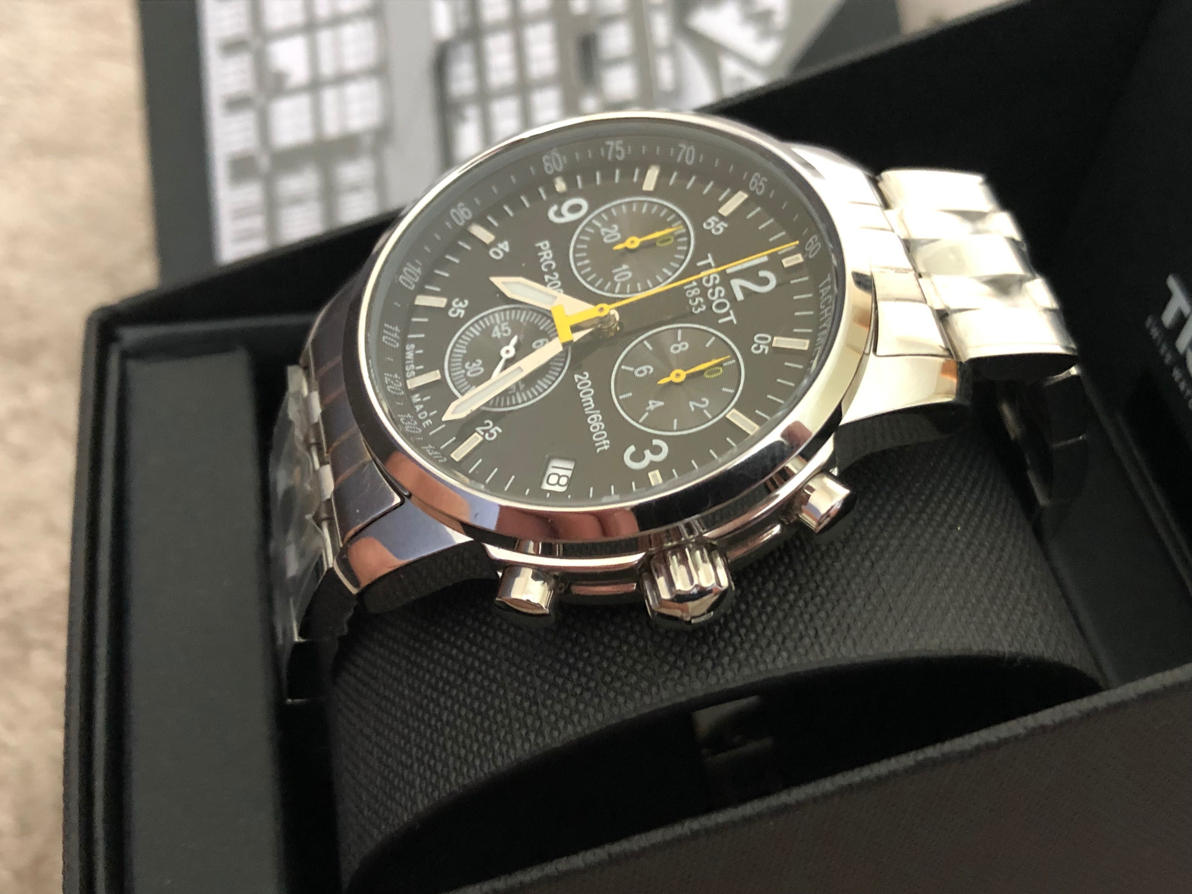 Ceas Tissot PRC 200 Chronograph .Black Tissot PRC 200 Metal Black