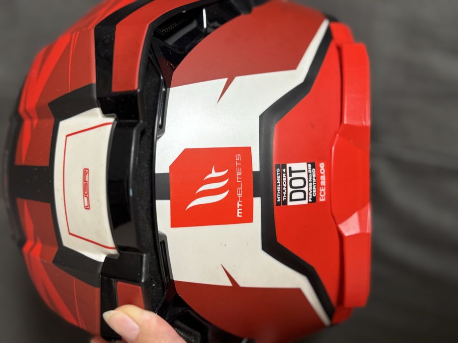 Каска MT Thunder 4 SV Pental B5 червен мат