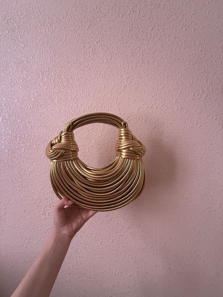 Сумка клатч сумочка золотистая