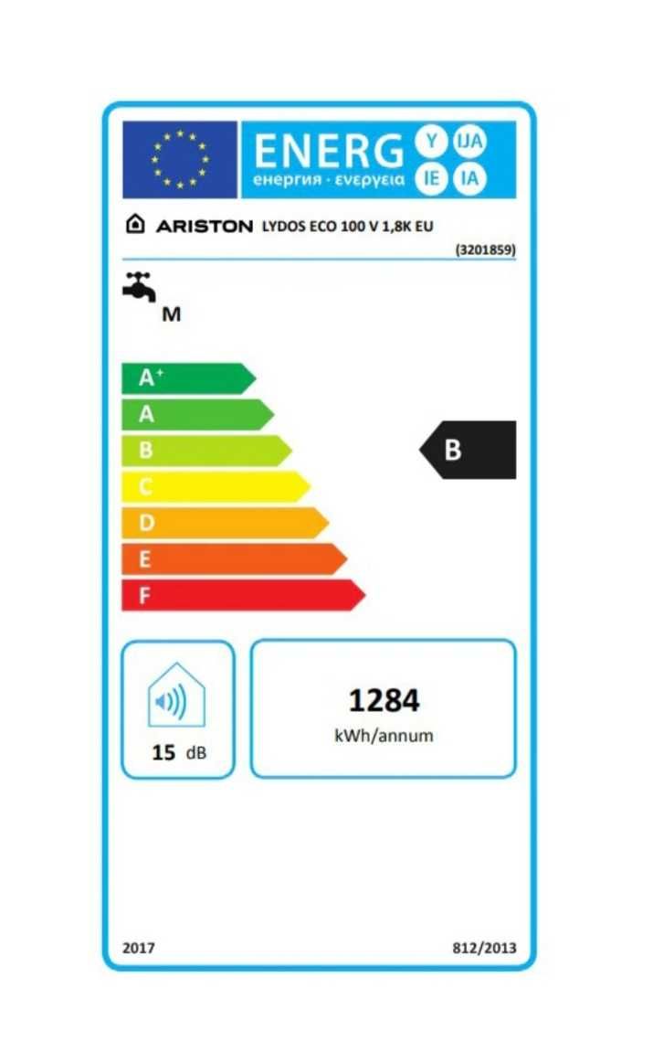 Нов Електро бойлер AristonLydosEco100л, 1800 W, Функция ECO EVO