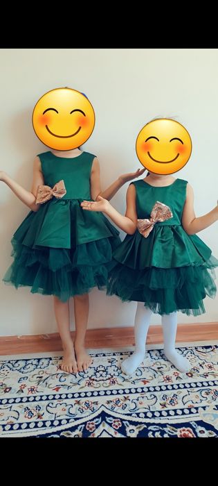 Платья детская одевали пару раз. За 5000тг