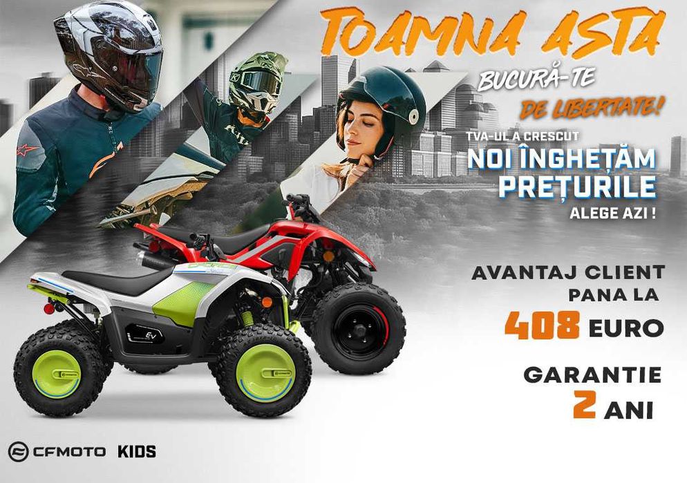 ATV de copii (CFMOTO,Can-am,Polaris,Kawasaki)
