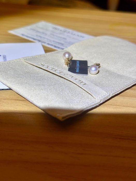 Cercei aur perlă naturala