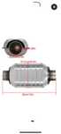 Catalizatori universal 2.5 inch 63.5 mm pret pt 2