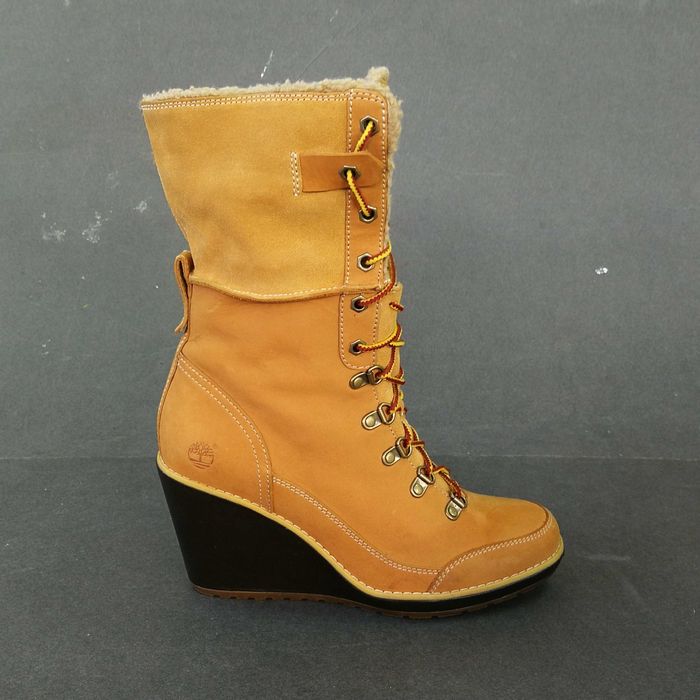 Bocanci PIELE toc  cisme imblanite dama 37 38 Timberland -Vietnam NOI