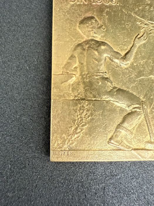 Placheta Bronz 1906 rara