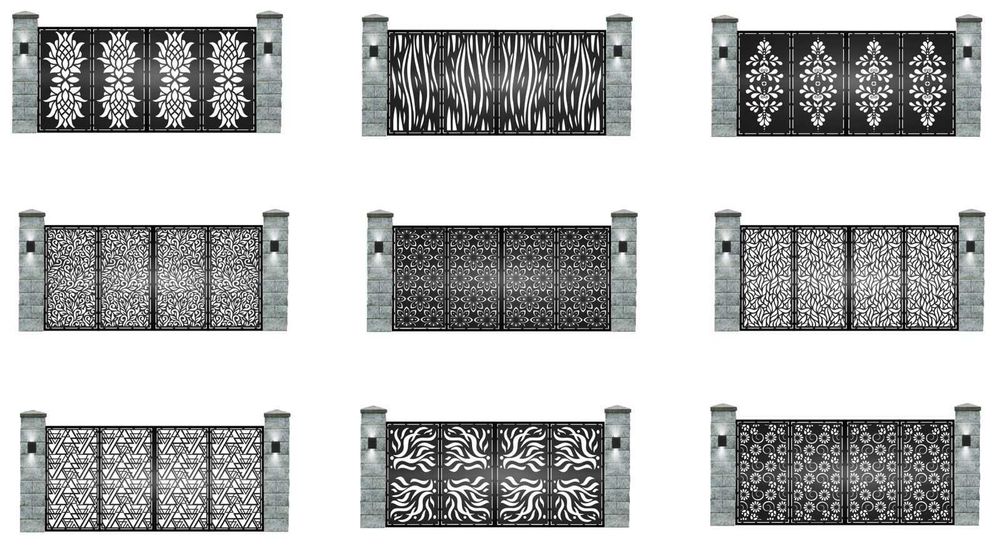 Panouri gard debitate CNC laser