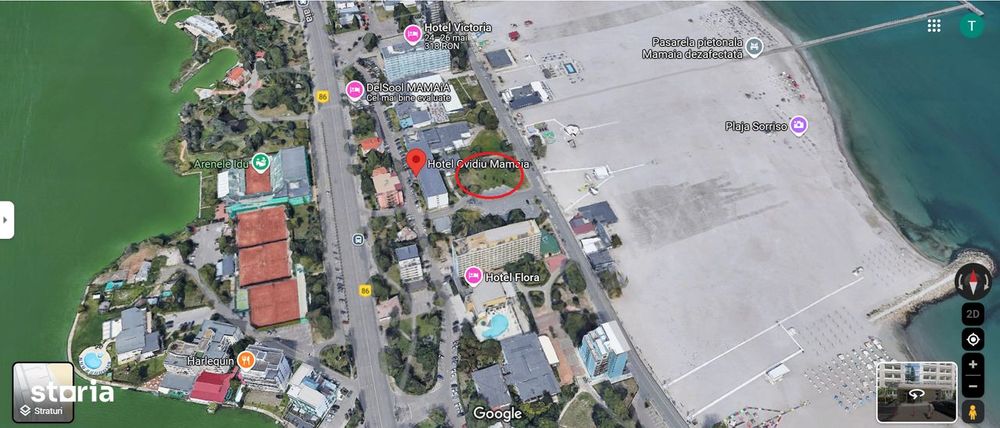 Teren de vanzare -1000 mp , Mamaia ,langa Hotel Ovidiu