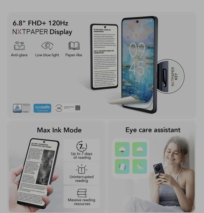 Telefon TCL 50 PRO Nextpaper 5g Moon Grey; NOU.