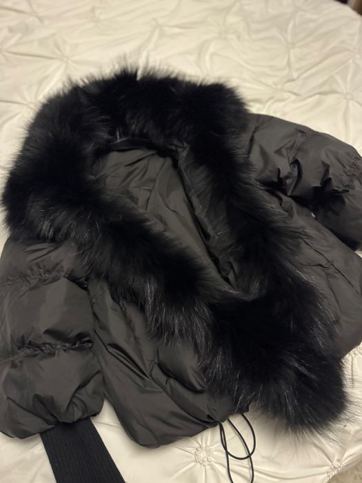 Geaca cu blană naturală
