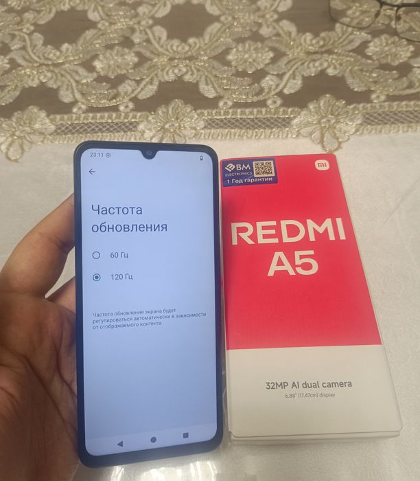 Xiaomi Redmi A5 64GB Black 2025 Karobka Holati Yaxshi Yengi Model 2025