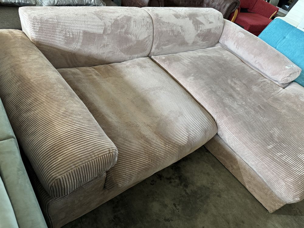Ъглов рипсен диван, внос Германия