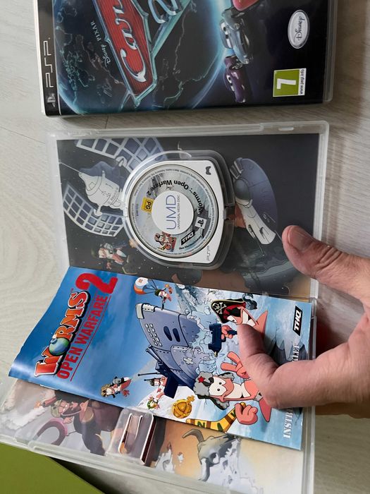 Комплект игри за PSP: Cars 2,   SONIC RIVALS 2 , Worms Open Warfare 2