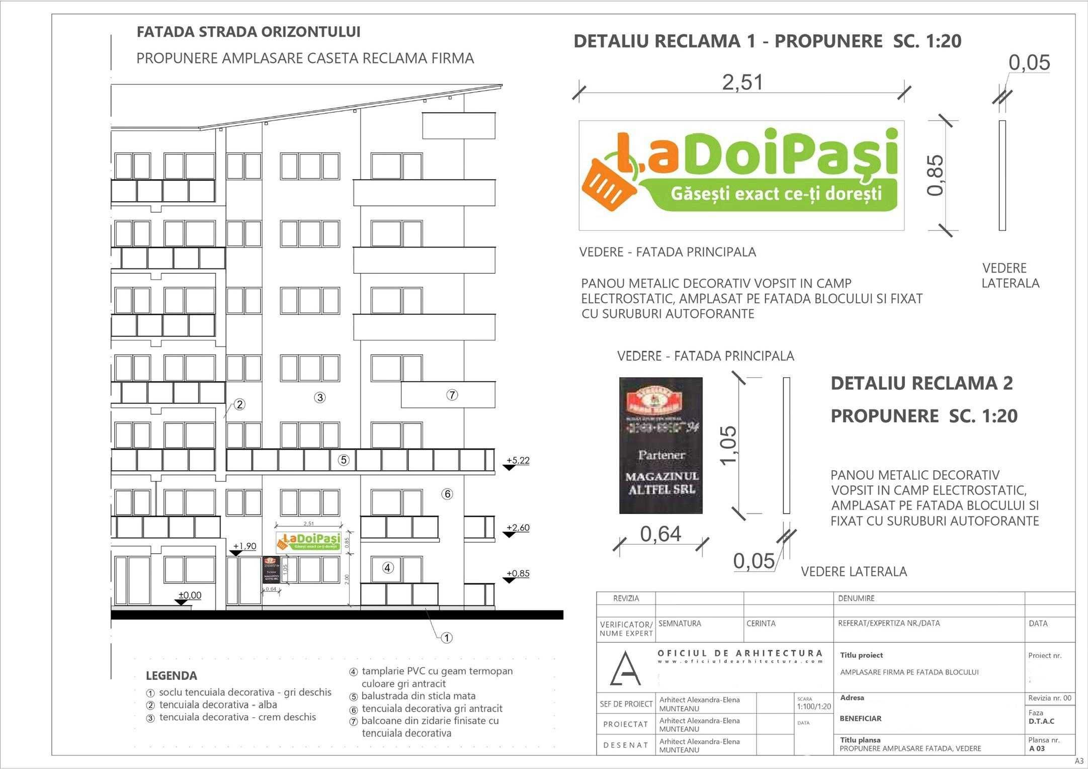Autorizare reclame luminoase (creare logo) relevee spatii comerciale