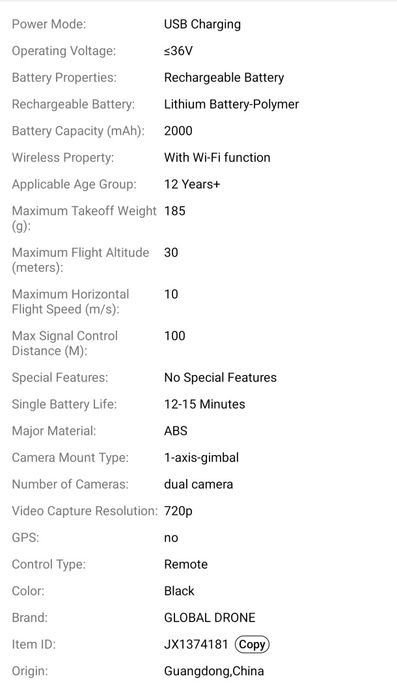 Drona utilizata o sg data perfect functionala