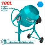Електрическа бетонобъркачка TOTAL, 800 W, 180 L