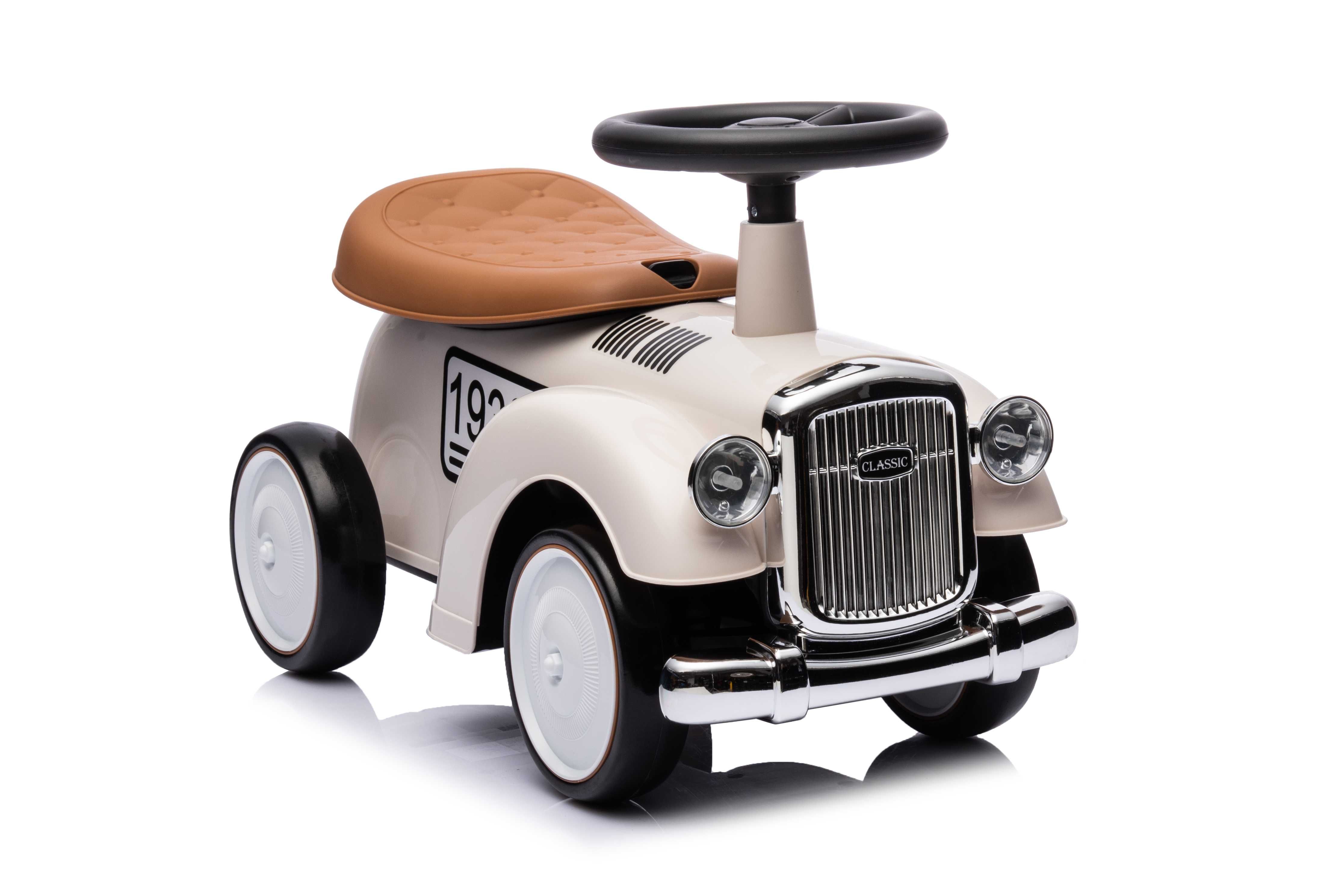 Masinuta premergator Kinderauto BJ665 Baby Car cu roti moi White