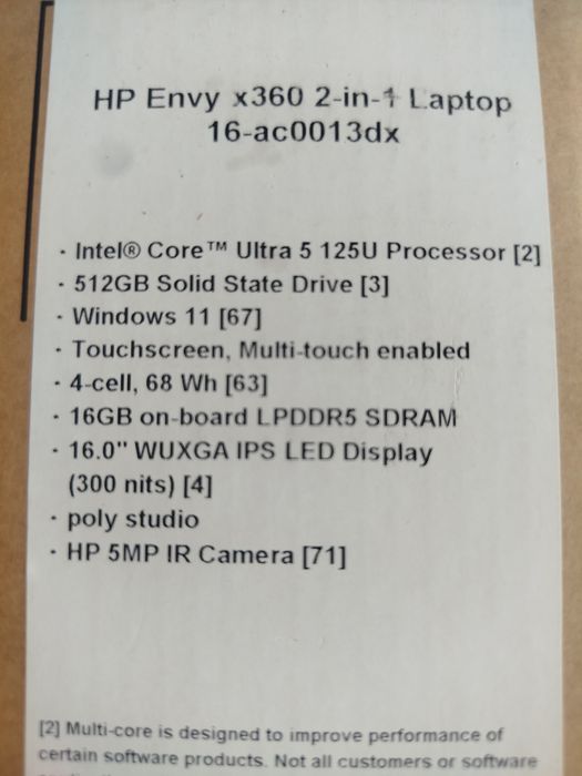 Hp envy x360 intel core