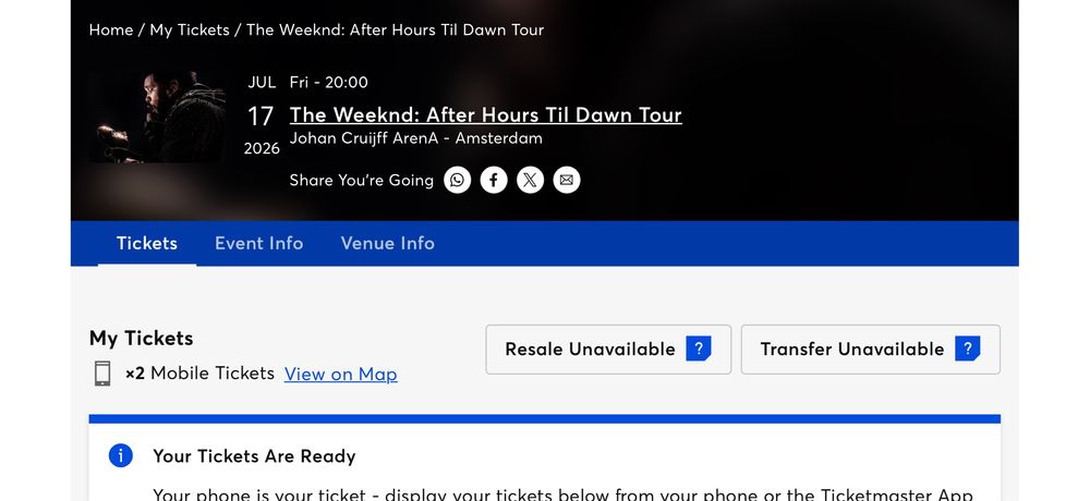 Bilete The Weekend Amsterdam - 17 iulie 2026