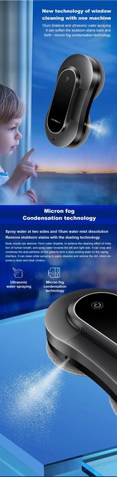 Robot aspirator pentru geamuri Liectroux YW810